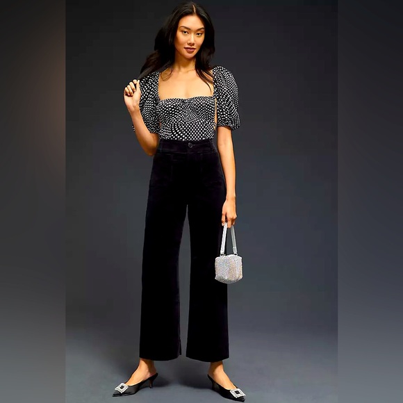 Anthropologie Pants - Anthropologie The Colette Cropped Wide-Leg Corduroy Pants by Maeve- NWOT